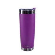 Drinco - Stainless Steel Tumbler | Double Walled Vacuum Insulated Coffee Mug With Spill Proof Lid For Hot & Cold Drinks | Purple |Hiking, Camping & Traveling | BPA Free | 20oz